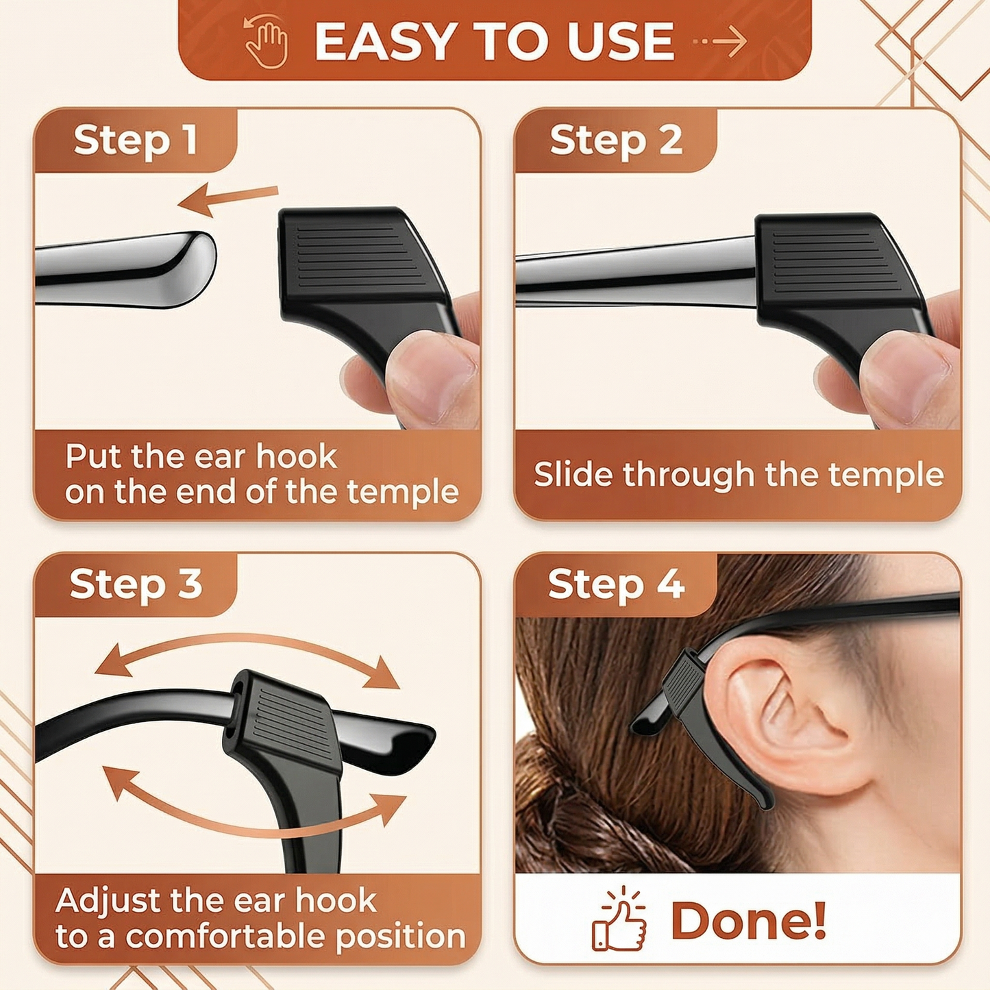 GlassGrip™ Anti-Slip Hooks