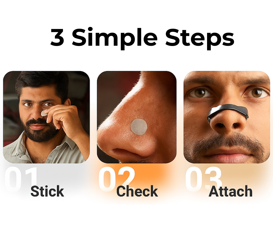 The Breathezy- Magnetic Breathing Nasal Strip
